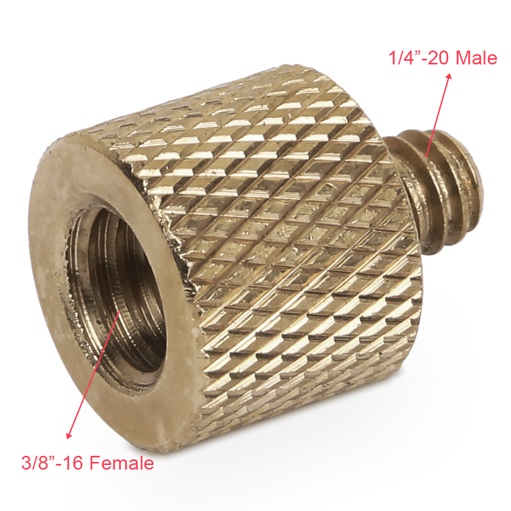 Standard 3 8 16 Female To 1 4 20 Male Tripod Thread Reducer Screw wimberley-bs-100-3-8-16-to-1-4-20-brass-bs-100-b-h